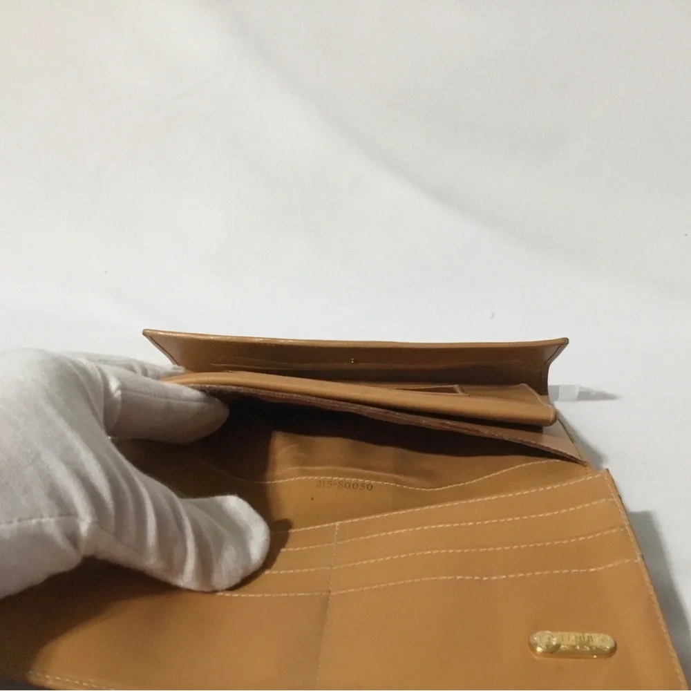 Authentic FENDI Brown Logo Wallet Trifold - Picture 13 of 16